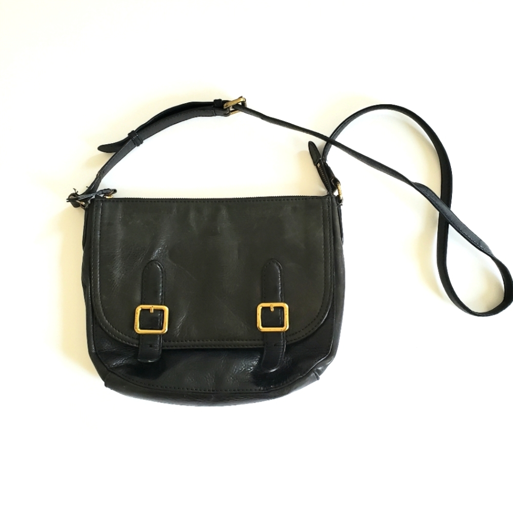 Frye Lily black crossbody messenger bag